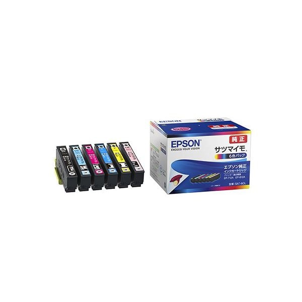 EPSON(エプソン)純正 インクカートリッジ サツマイモ 6色パック SAT-6CL 7,710円