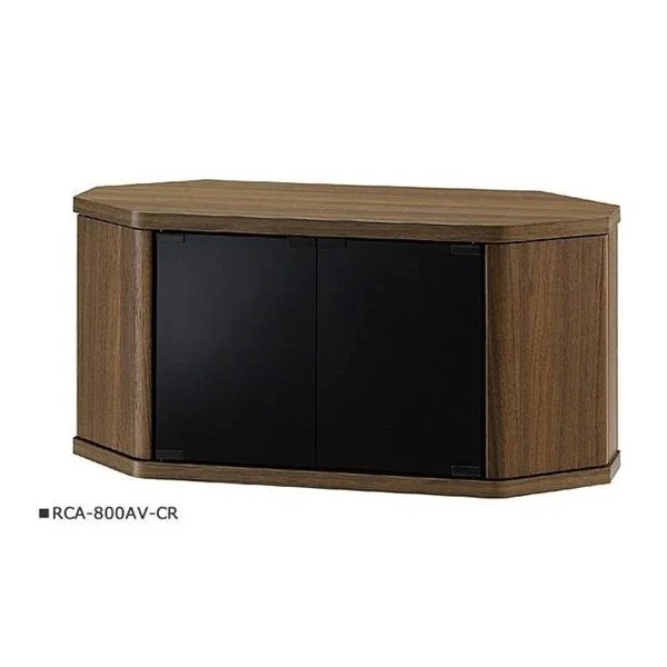 テレビ台 ローボード ラック 棚 おしゃれ コーナー 北欧モダン 木目 ガラス扉 キャスター 幅790mm 20kgまで