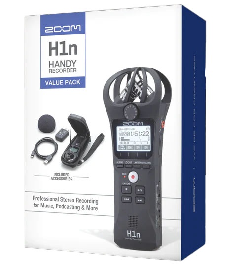 H1n-VP ポータブルハンディレコーダー（ウインドスクリーンACアダプターUSBケーブルケース付き）