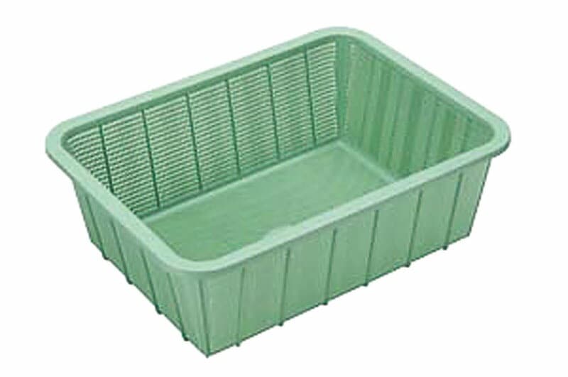 （まとめ買い）角篭 深型 K-5442 大 グリーン [x3]