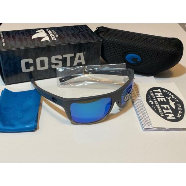 サングラス Costa Del Mar Broadbill Sunglasses Ocearch 580G Matte fo Gray/Blue Glass