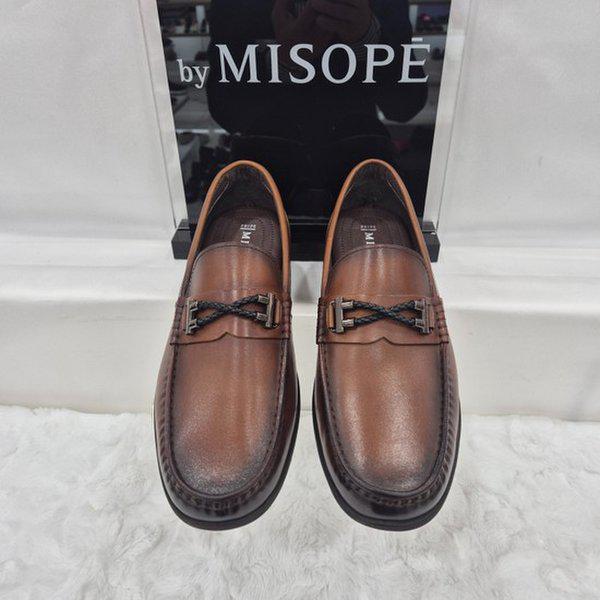 By 男性 クラシック カジュアル ローファー 122HT317FS203 MBROWN 4 JJ