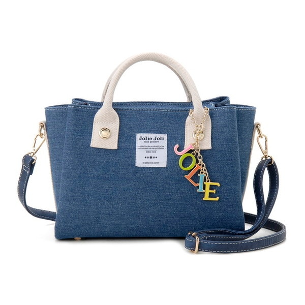 ジョリージョリ 前後あおりポケット付き2WAYバッグ JJ-2017021-006 ブルーアイボリー