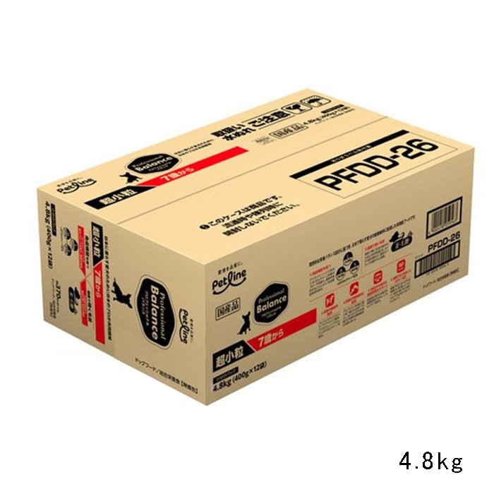 プロフェッショナルバランス 超小粒 7歳から 高齢犬用 4.8kg 400g12袋 ドッグフード