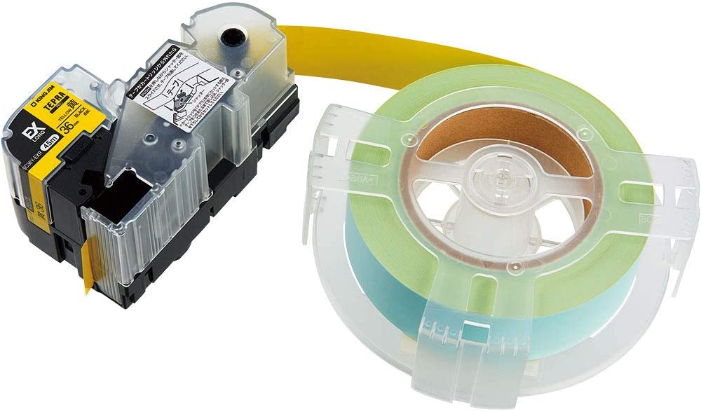 テープカートリッジ テプラPRO 詰替用EXロングテープ カラーラベル（パステル） 黄 36mm 長尺45m SC36Y-EXR
