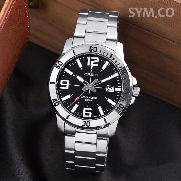 MTP-VD01D-1B ダイバールック ビンテージ カジュアル スポーツ メンズ メタル 腕時計 d 5,857円