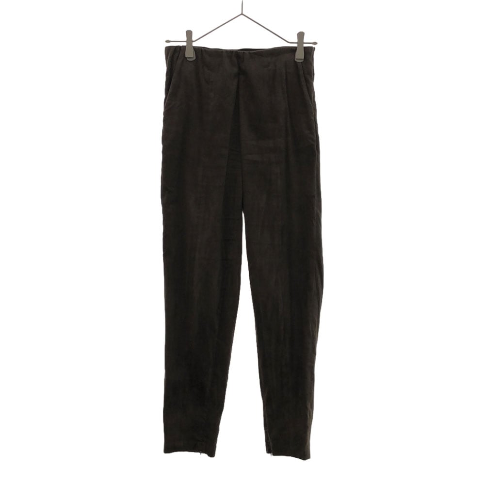 アールエイチシーロンハーマン 日本製 フェイクスエード テーパードパンツ S ブラウン RHC Ron Herman レディース