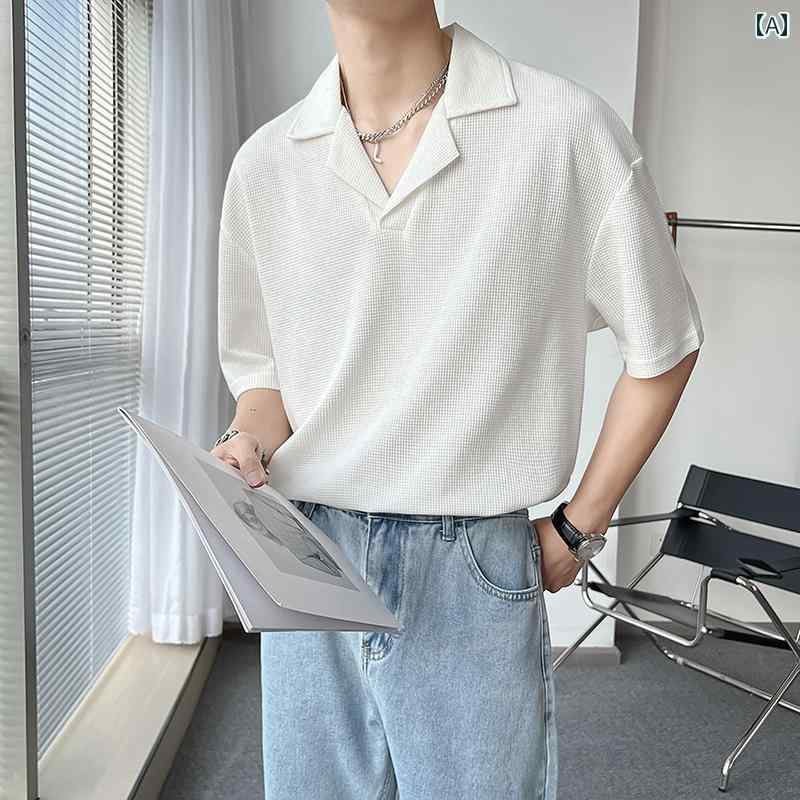 ポロシャツ 大人 紳士服シャツ 開襟シャツ 半袖 七分袖 夏 休日 カジュアル オフィス スタイリッシュ アーバン 大人 紳士服