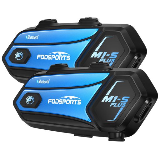 FODSPORTS バイク インカム M1-S PLUS インカム 10人同時通話 連続使用20時間 ワンタッチ全部接続 強化HD音質 音楽共有 通信自動復帰 ユニバーサル接続 FMラジオ搭載 強い互
