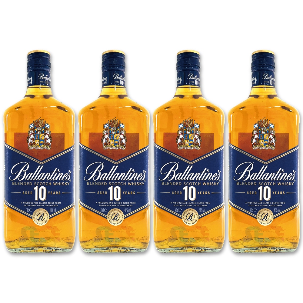 バランタイン 10年 700ml 4本セット 40％ ブレンデッド スコッチ ウイスキー 瓶 Ballantine’s 10 Year Old