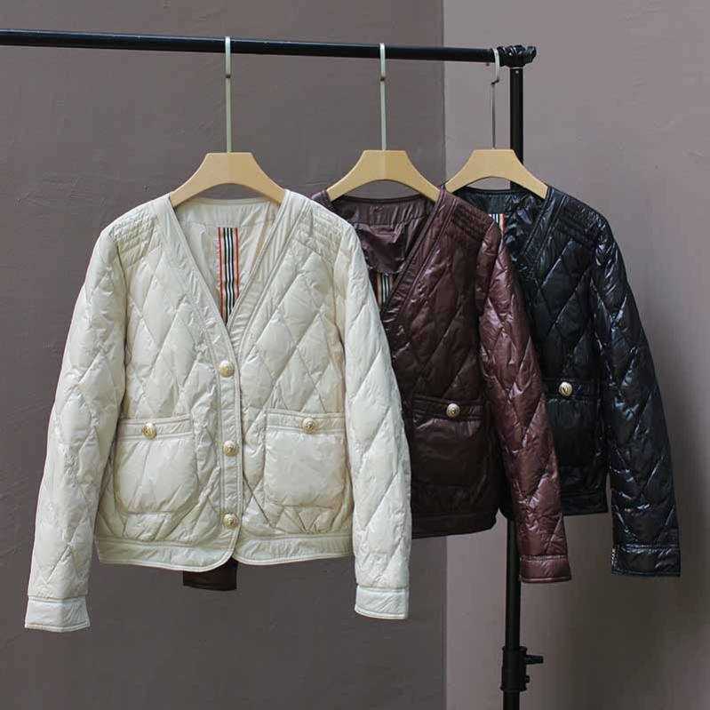 ソフト レディース ダウンジャケット ダウンコート おしゃれ 普段着 ジャケット コート カジュアルウェア フードなし 防風 防寒 暖かい アウトドア ライトダウン 秋冬 通勤 通学 大きいサイズ フ