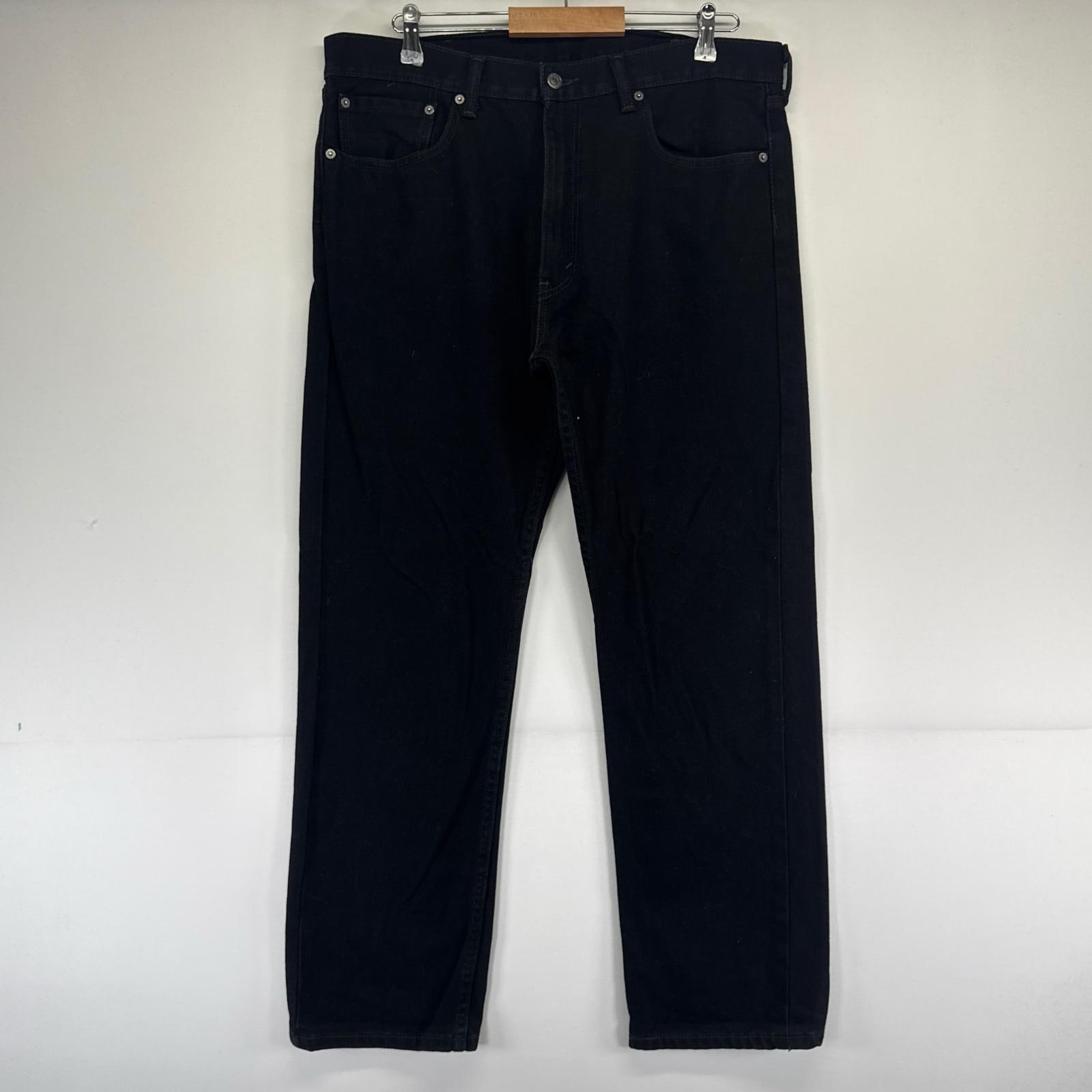 古着 デニム パンツ 505 Gパン ジーパン ストレート 大きいサイズ W38×L32 ブラック系 メンズ