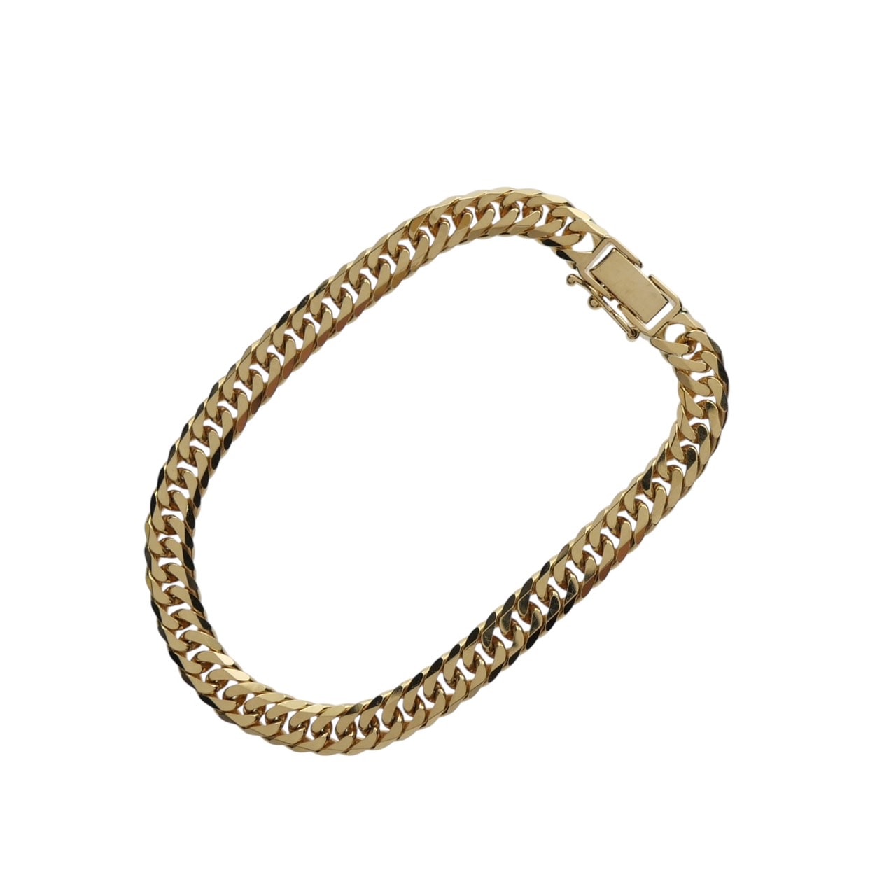 【新品】 喜平ブレスレット K18 18金 750 6面ダブル 20.2g 18cm 6.0mm キヘイ チェーン 金ブレス 造幣局検定マーク 20g 20cm メンズ アクセサリー