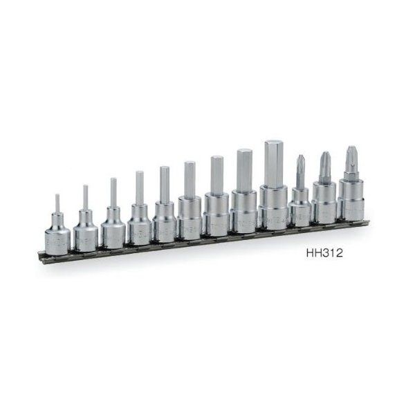 HH312 ヘキサゴンソケットセット(ホルダー付) 12pcs メーカー直送 6,454円