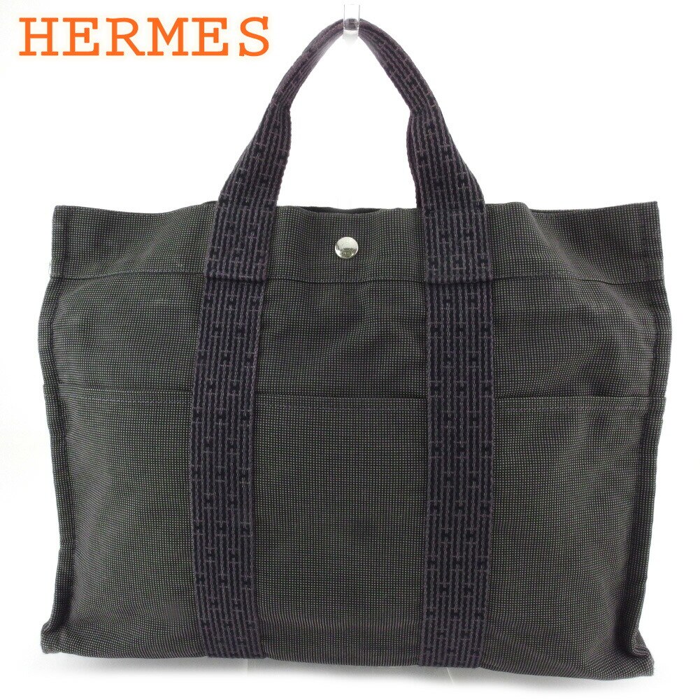 トートバッグ ハンドバッグ エールライン レディース メンズ トートMM グレー 灰色 ブラック シルバー 中古 35,140円