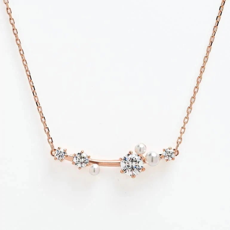 ネックレス ペンダント レディース Constella コンステラ クリスタルパール クリア ローズゴールド 5729504 ジュエリー アクセサリー 女性