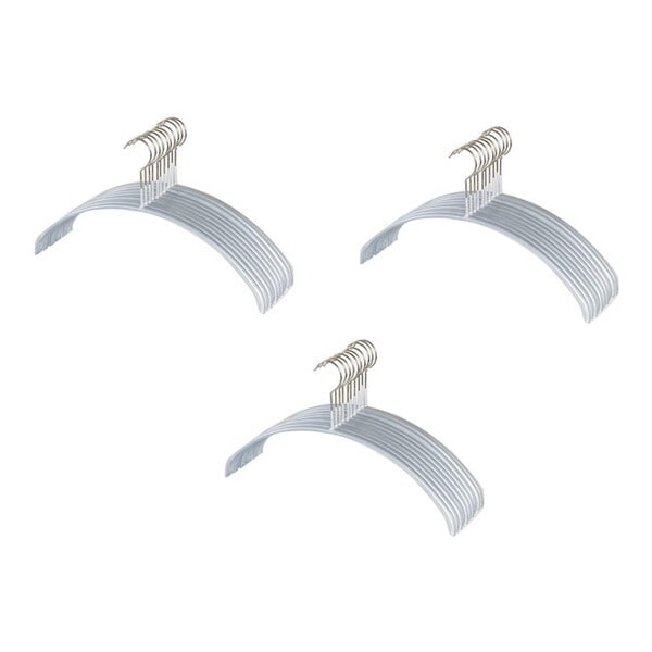 111510 人体ハンガー シルバー 30本組