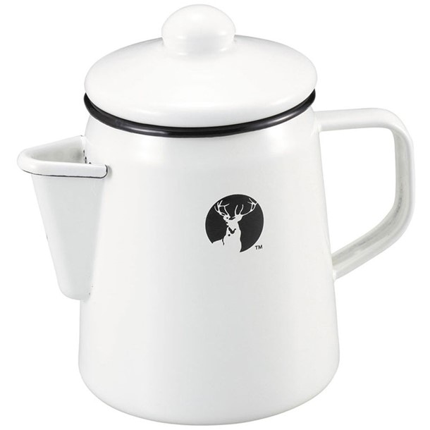 ホーロー ケットル(ホワイト) アウトドア食器 (uh0523)