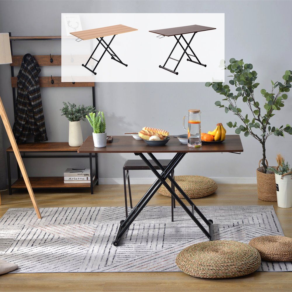 【国内即日発送】テーブル ガス圧昇降式テーブル 昇降テーブル ローテーブル キャスター付き 折りたたみ ガス圧 昇降式 無段階 高さ調節 16,359円