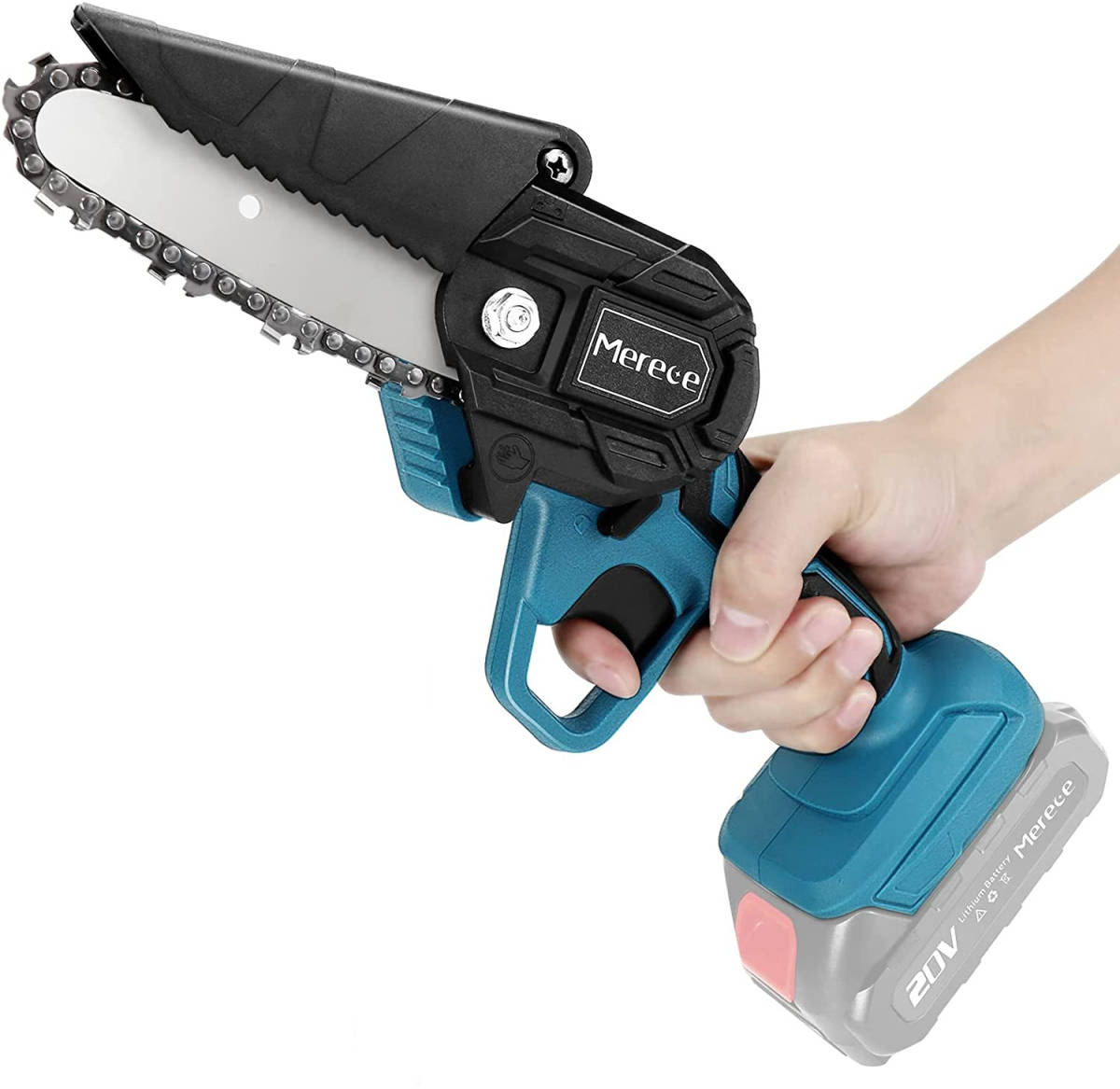 充電式チェーンソー 電動チェーンソー マキタ 18V/20V バッテリー互換性 片手 軽量 強力