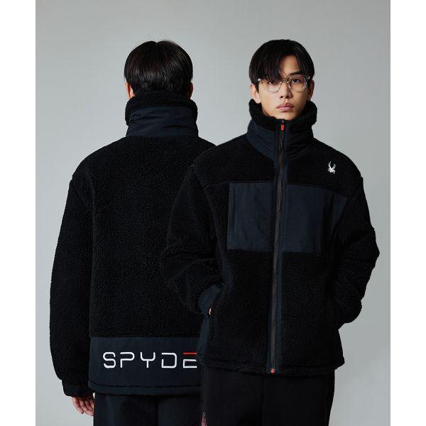 メンズフリースパッド入りシェルパジャケットSPJPCNFT312MBLK 3733267