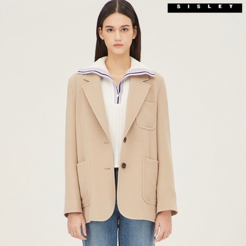 (シスレー) シスレー・ジェイドツーボタンジャケット SAJK01311_BG