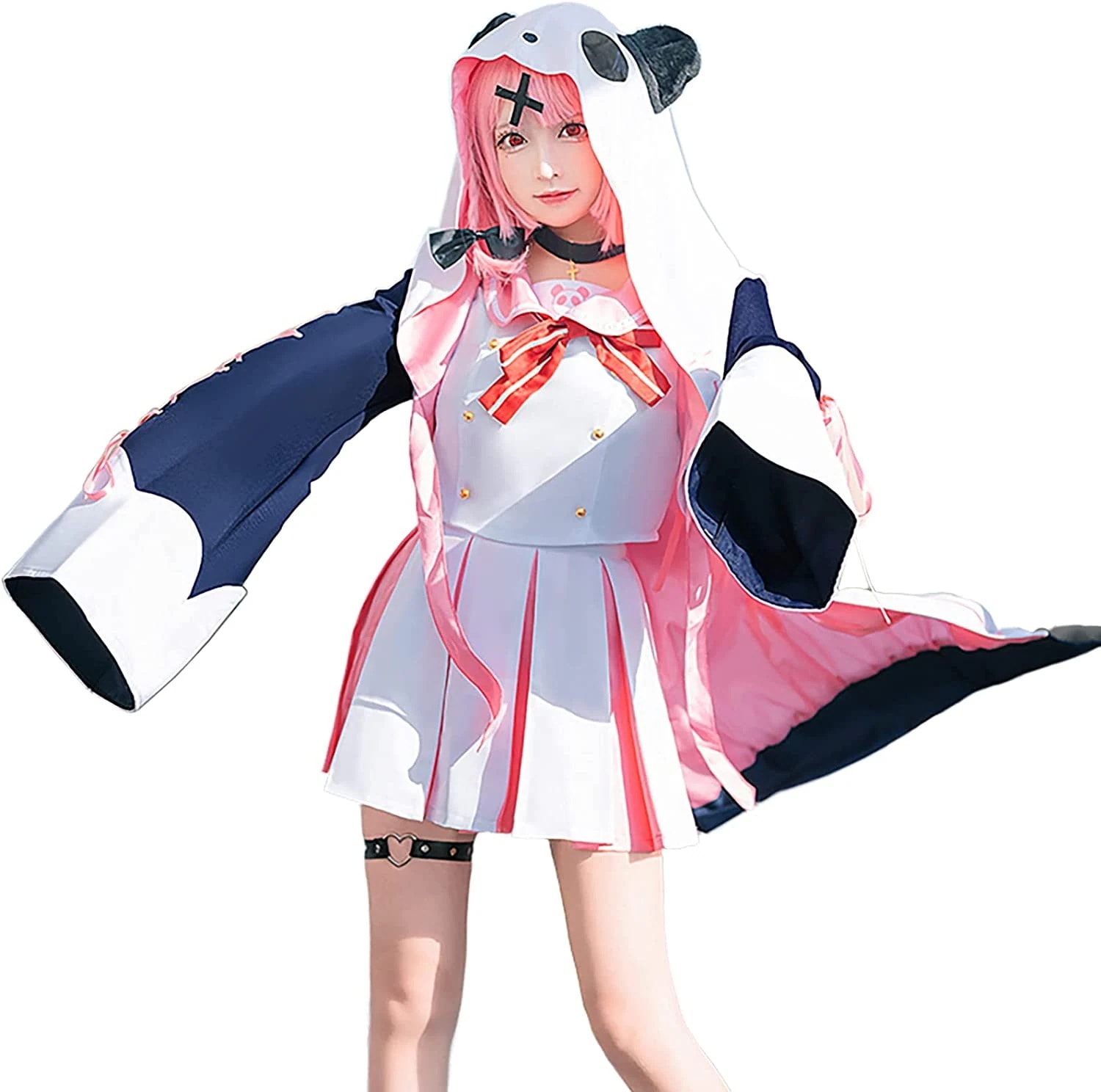 【全シリーズ発売中】 【値引き中】パーカー パンダ 制服 ハロウィン VTuber コスプレ 笹木咲 にじさんじ 14,566円