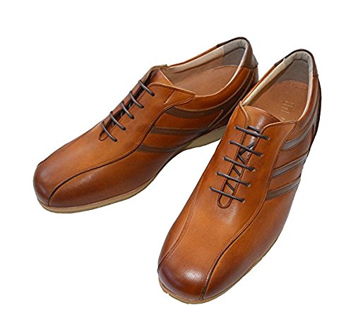 KITAJIMA(北嶋製靴工業所) メンズ 997シークレットスニーカー 牛革 日本製 レザー 身長アップ 5cm カジュアルシューズ レースアップ メンズ 997