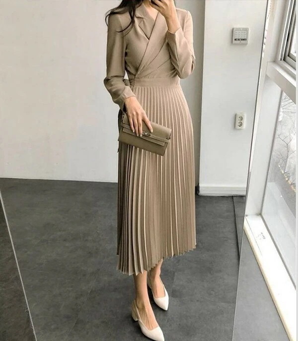 スーツスカートスーツ事務服 スーツ オフィス 春 セットアップ フォーマルレディースファッション 秋 プリーツスカート レディース ワンピーススーツ スカートスーツ