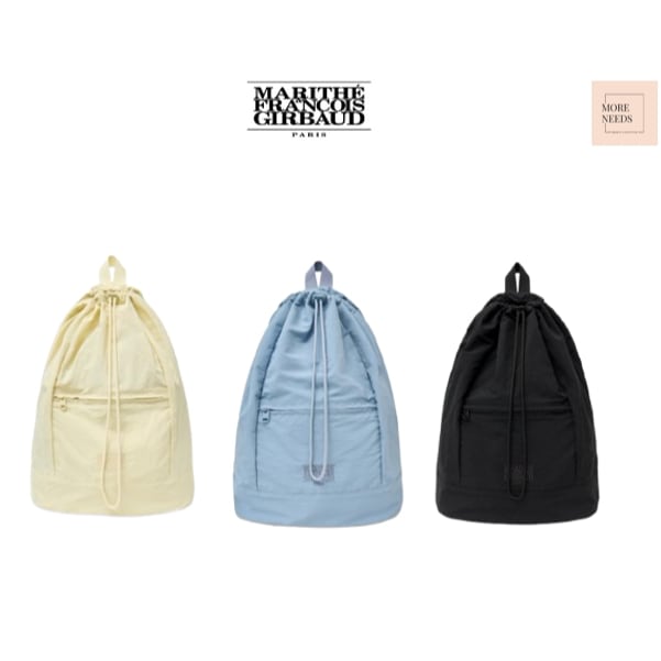 marithe francois girbaud CLASSIC LOGO ZIP POCKET BACKPACK 3colors