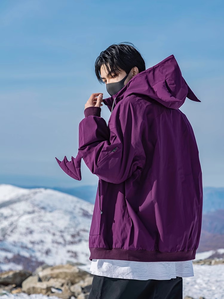 スノーボードウェア ジャケット レディース メンズ 防水20000mm 怪獣 スキーウェア スノボウェア スノーウェア トップス アウター パーカー 男女兼用 韓国風 防水 防寒防雪保温防風通気