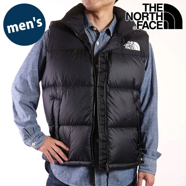 ヌプシベスト [ND92557-K] メンズ TNF アウトドア アウター ダウンベスト 撥水 ブラック 正規取扱店