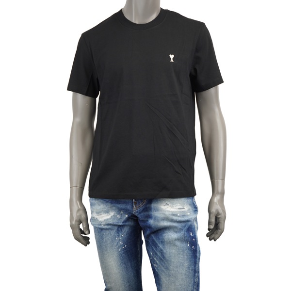AMI Alexandre Mattiussi アミ アレクサンドロ マテュッシ AMI DE COEUR T-SHIRT/刺繍ロゴ Tシャツ/HTS346 724 045