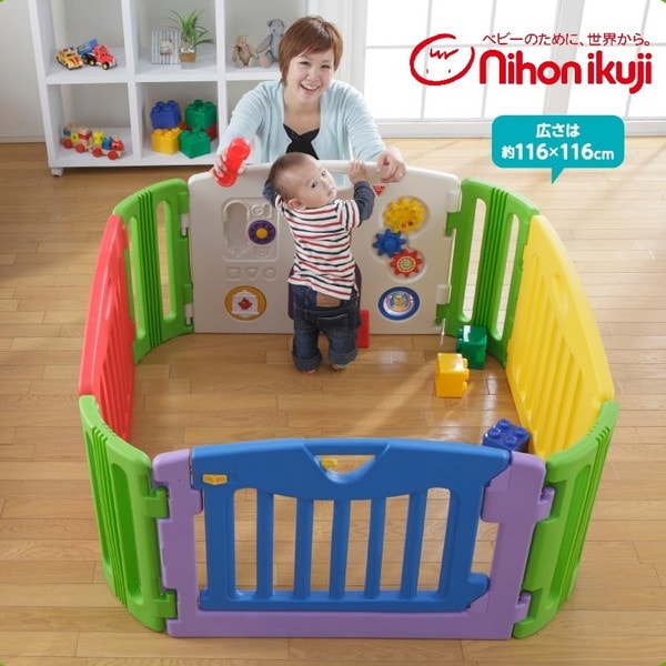 日本育児 ミュージカルキッズランド スクエア 5010010001 [ベビーサークル] 【保証期間：6ヵ月】 9,216円