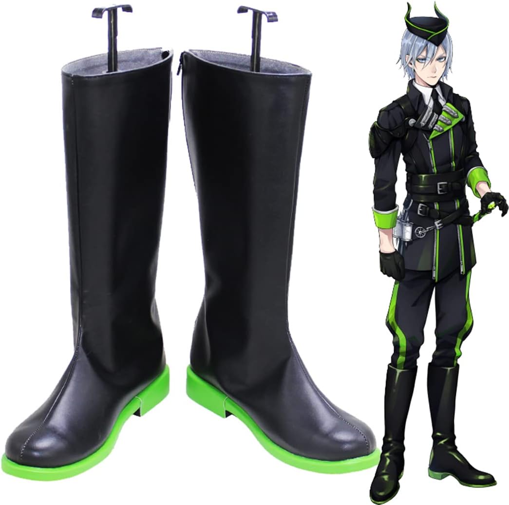 コスプレ靴 シルバー ツイステッドワンダーランド ツイステ ポムフィオーレ寮 眠れる森の美女 靴 ブーツ 下駄 シューズ 長靴 コスプレ クリスマス ハロウィン