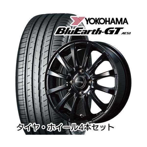 155/65R14 TOPY アザーネ FB 4.50-14 ヨコハマ ブルーアース GT AE51 サマータイヤ ホイールセット メーカー直送