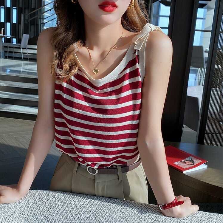 トップス ニットソー セーター 袖なし ノースリーブ ラウンドネック サマーニット かわいい 大人可愛い シンプル カジュアル 大人 おしゃれ お洒落 かっこいい 大人可愛い 大人女子 wto0005