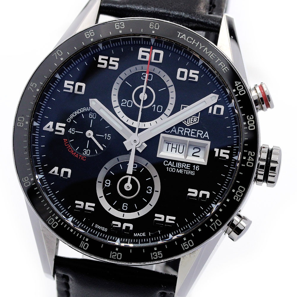 タグホイヤー TAG HEUER CV2A1R.FC6235 カレラ キャリバー16 クロノグラフ 自動巻き メンズ 箱・保証書付き_840617【中古】