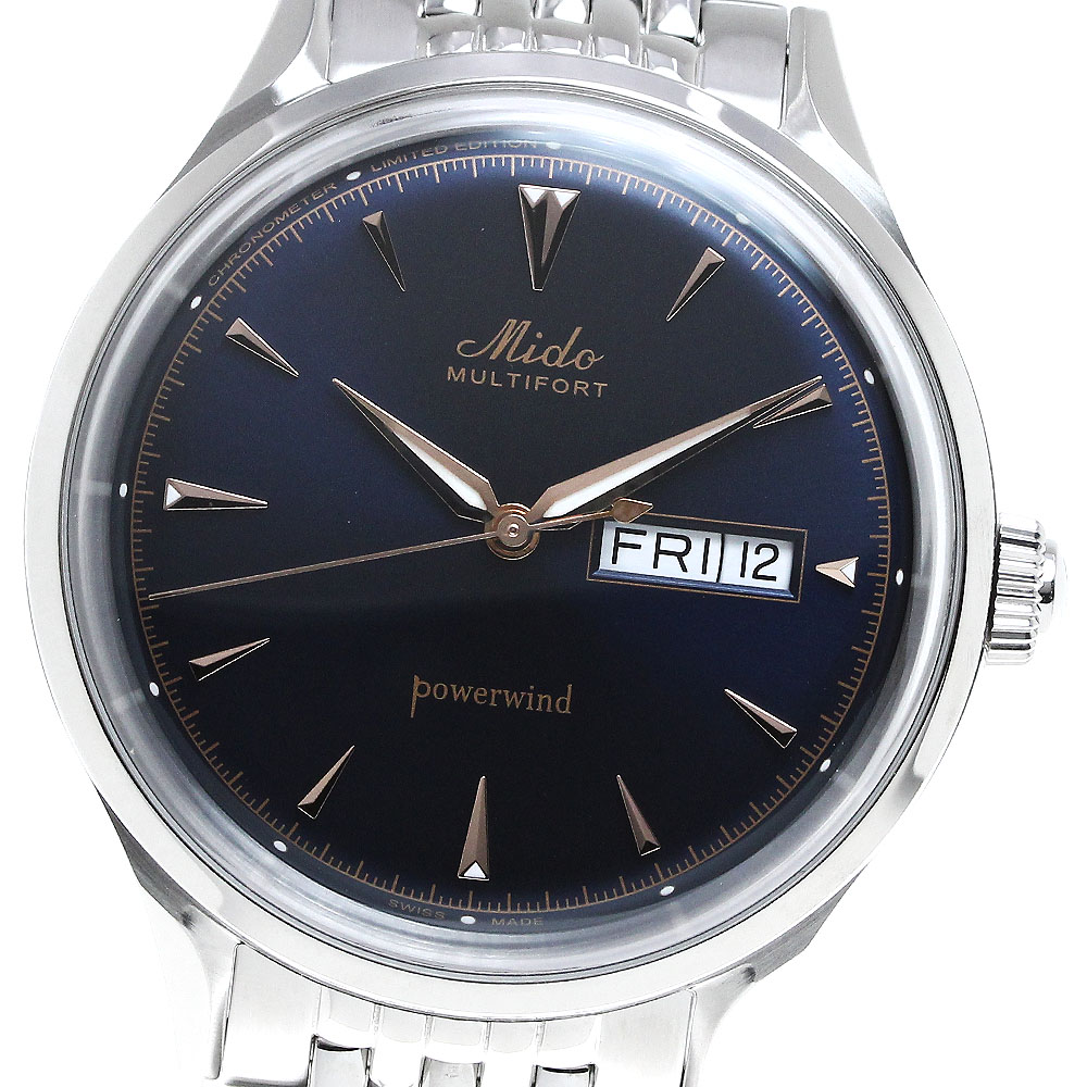 ミドー MIDO M040.408.11.041.00 マルチフォート デイデイト 1954本限定 自動巻き メンズ 未使用品 箱保証書付き_815418【中古】