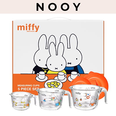 pyrex ミッフィー 計量カップ 3点セット Qoo10] エジリー ミッフィー 耐熱 ガラス 計量カップ 3