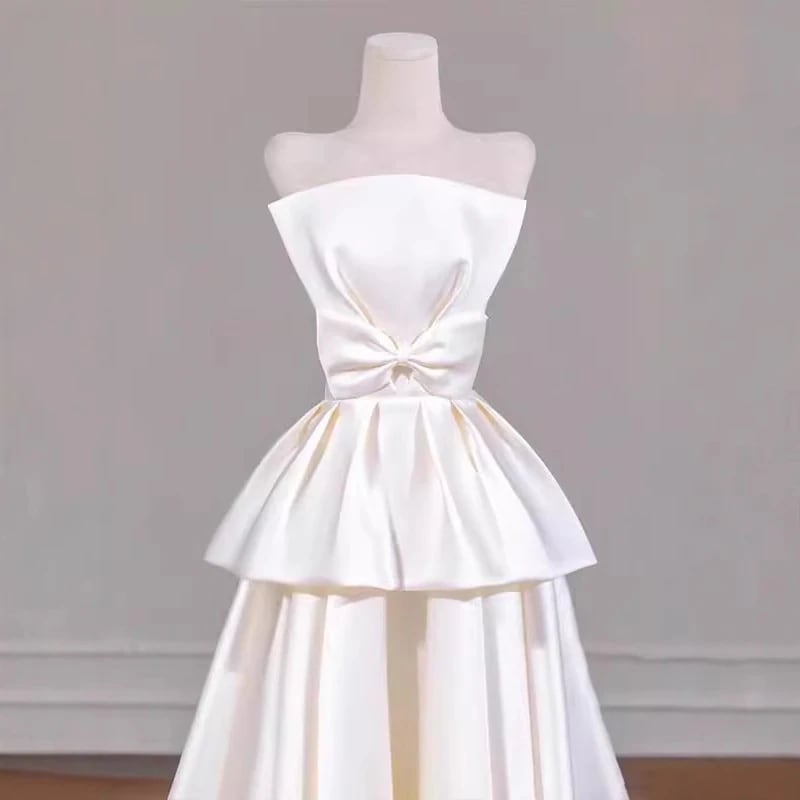 ウェディングドレス 白 結婚式 花嫁 サイズオーダーメイド可能 成人式 お呼ばれ ウェディング 演奏会 二次会 パーティードレス 前撮り ワンピース ロングドレス5