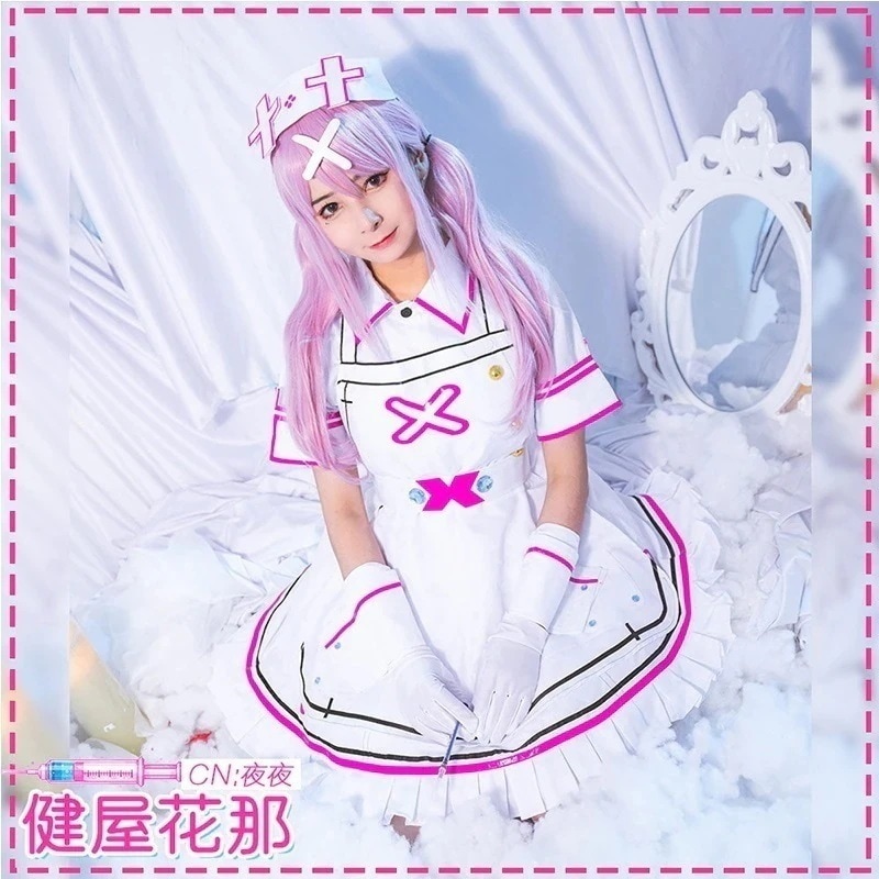 超人気 コスプレ 衣装 子供 大人バーチャル　YouTuber　VTuber　健屋花那　コスプレ　衣