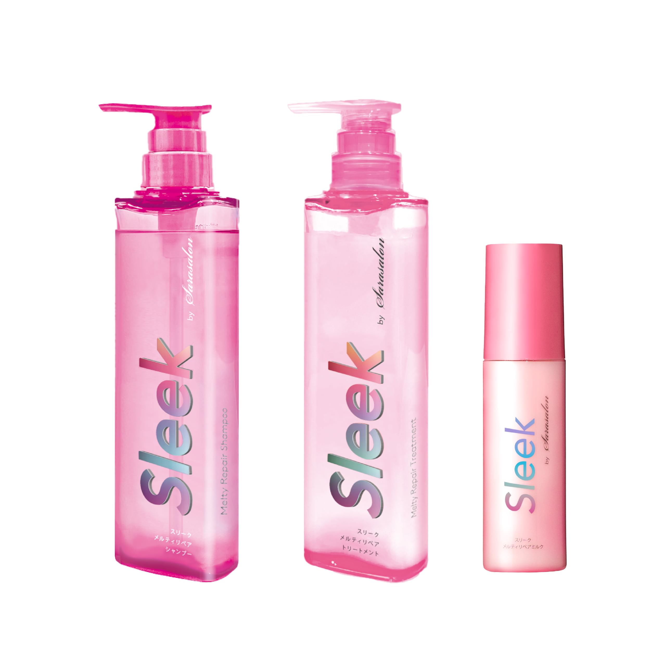 スリーク バイ サラサロン メルティリペア シャンプー & トリートメント 本品 各360ml ＋ メルティリペアミルク 100ml 3点セット 5,275円