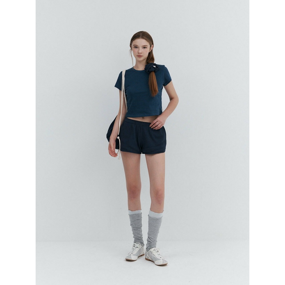 OONE ワッフルトレーニングショーツネイビー
