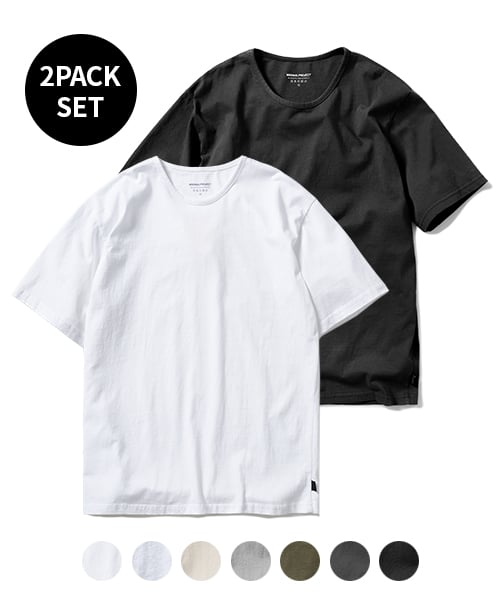 ミニマルプロジェクト [パッケージ] ベーシックコットンバインディング半袖Tシャツ MST143/7色セット