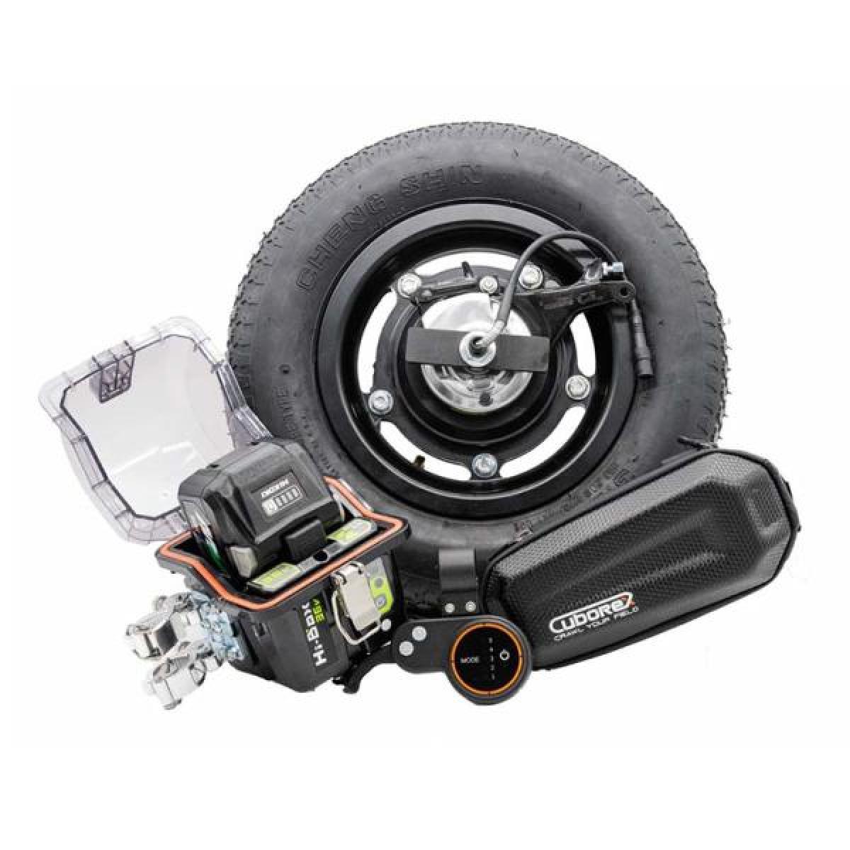 CuboRexキューボレックス E-Cat Kit2 チューブタイヤ仕様 IP54防塵・防水対応 高耐荷重100kg バッテリ・充電器セット