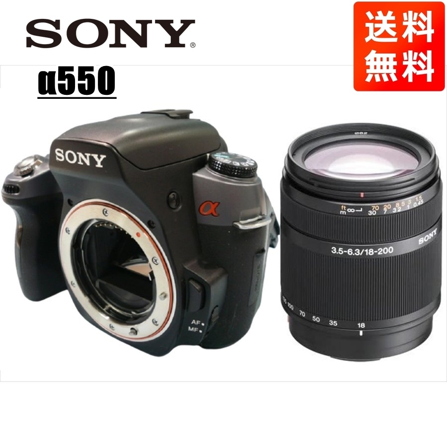 α550 DT 18-200mm 高倍率 レンズセット デジタル一眼レフ カメラ 中古