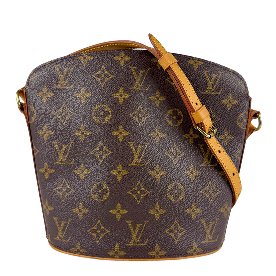 ルイ ヴィトン LOUIS VUITTON 斜め掛けショルダーバッグ モノグラム ドルーオ モノグラムキャンバス ブラウン ゴールド レディース M51290 z6475