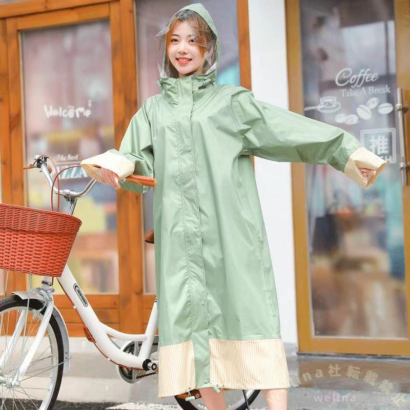 レインポンチョ レディース ロング 通勤 通学 自転車用 レインコート リュック対応レインウェア カッパ 雨具 かっぱ 防水 梅雨対策