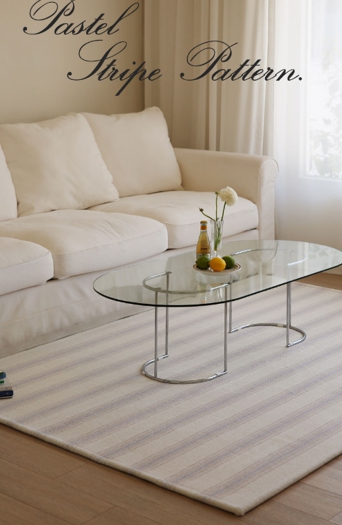 THE FRIGG パステル ストライプ ラグ (3 SIZE)